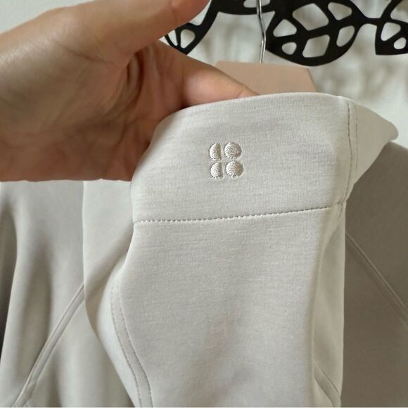 Sweaty Betty Sand Wash Zip Up Hoody in Light Beige 8-10 NWOT - Picture 9 of 15